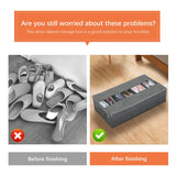 Washable Cotton Linen Six Grid Shoe Box