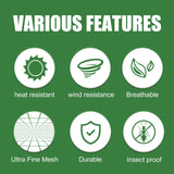 4pcs Tree Insect Barrier Pe Insect Net For Farm Courtyard 1.5 x 1m - Rear View