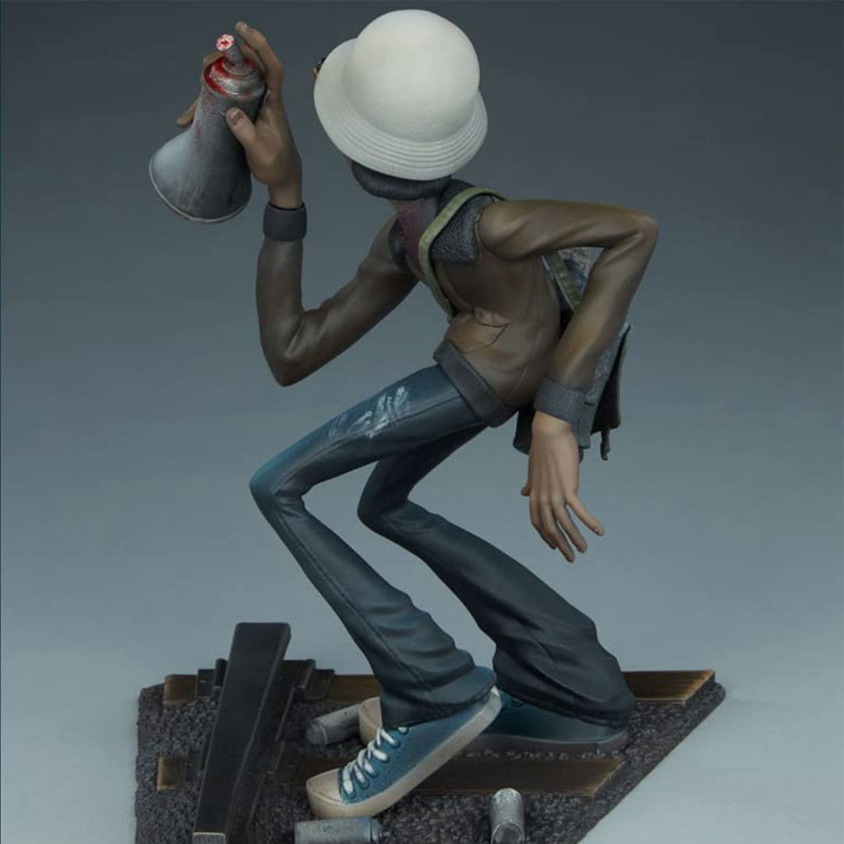 Hip Hop Elements Sculpture Artist Statue DJ Break Dance Modeling Resin Sculpture