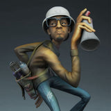 Hip Hop Elements Sculpture Artist Statue DJ Break Dance Modeling Resin Sculpture