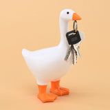 Duck Shaped Resin Crafted Magnetic Pendulum Decoration Keychain - Low Angle