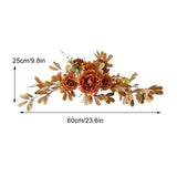 Wedding Party Welcome Sign Flower Decoration - Front View