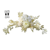 Artificial Flower Swag 60 x 25cm Silk Cloth Wedding Welcome Sign Floral Decoration