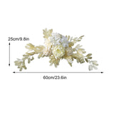 Artificial Flower Swag 60 x 25cm Silk Cloth Wedding Welcome Sign Floral Decoration