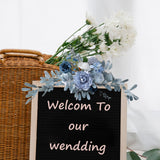 Artificial Flower Swag 60 x 25cm Silk Cloth Wedding Welcome Sign Floral Decoration