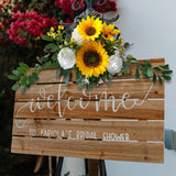 Artificial Flower Swag 60 x 25cm Silk Cloth Wedding Welcome Sign Floral Decoration