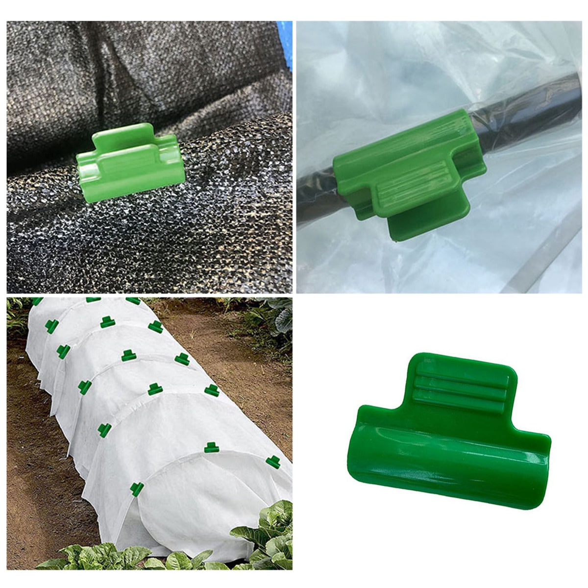 Greenhouse Clamps for Plants Supporting Garden Piles Plastic Net Ring Clip Frame Shadow Mesh Bar Clip