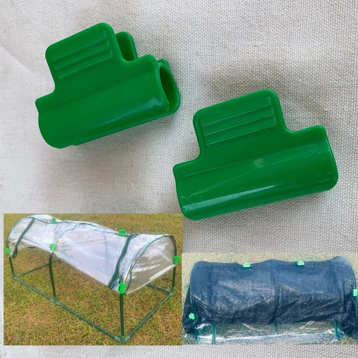 Greenhouse Clamps for Plants Supporting Garden Piles Plastic Net Ring Clip Frame Shadow Mesh Bar Clip