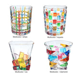 Whiskey Glass Multicolor 320ml Short Drinking Glass for Home - Extra Image