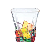 2PCS Whiskey Glass Multicolor 320ml Short Drinking Glass for Home