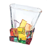 2PCS Whiskey Glass Multicolor 320ml Short Drinking Glass for Home - Rear View