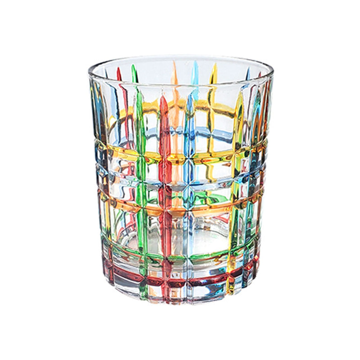 Whiskey Glass Painted Crystal Glass