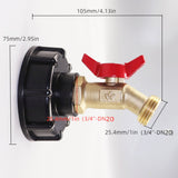 IBC Tote Adapter Tank Adapter Tap Connector Valve Fitting Parts Small Nozzle
