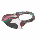 Glass Poison Ivy Mirror Glass Decorative Mirror for Entryway Bedroom Bathroom