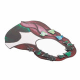 Glass Poison Ivy Mirror Glass Decorative Mirror for Entryway Bedroom Bathroom