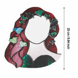 Glass Poison Ivy Mirror Glass Decorative Mirror for Entryway Bedroom Bathroom