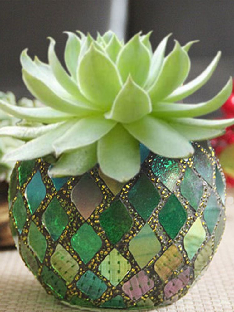 Glass Candle Holder DIY Incense Candle Cup Succulent Flower Pot Pen Holder For Wedding Parties Home Decor