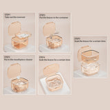 Three Layer Braces Case Denture Retainer Orthodontic Organizer Drainage Layered Portable Denture Bath Cup