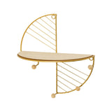 Simple Round Wall Shelf Multifunctional Geometric Wall Art Shelf Home Bedroom Wall Storage Shelves