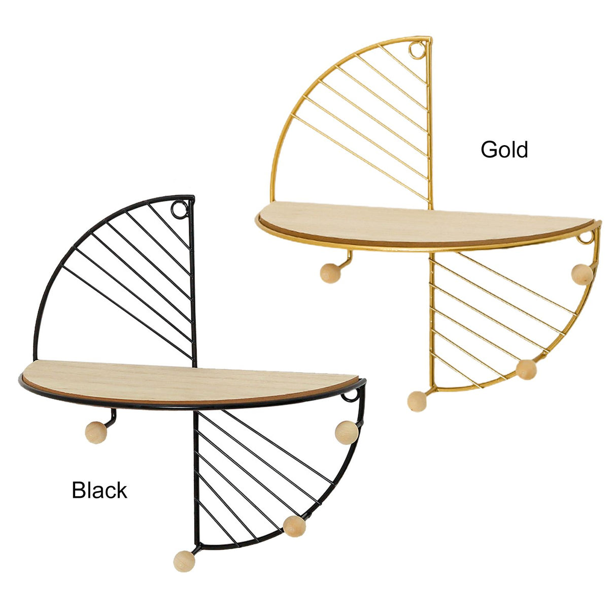 Simple Round Wall Shelf Multifunctional Geometric Wall Art Shelf Home Bedroom Wall Storage Shelves