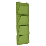 Degradable Wall Hanging Plant Bag Felt Grow Bag Flower Grow Pouch Planter for Garden Courtyard - Close-Up Angle