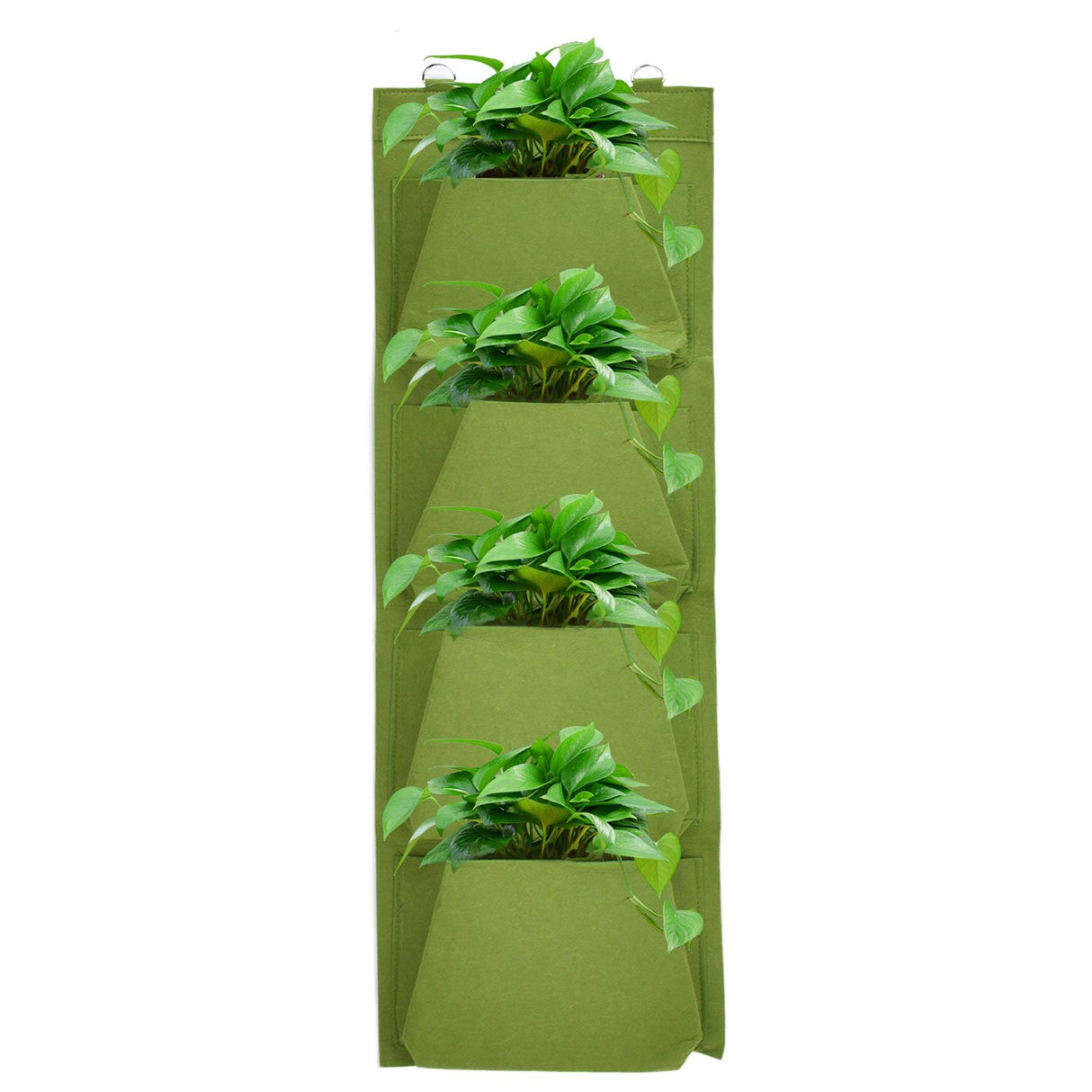 Degradable Wall Hanging Plant Bag Felt Grow Bag Flower Grow Pouch Planter for Garden Courtyard