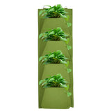 Degradable Wall Hanging Plant Bag Felt Grow Bag Flower Grow Pouch Planter for Garden Courtyard - Extra Image