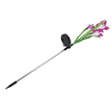 Solar Powered Flower Lights Waterproof Outdoor Solar Garden Stake Lights for Garden Patio BackyardPurple Color