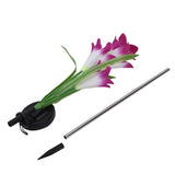 Solar Powered Flower Lights Waterproof Outdoor Solar Garden Stake Lights for Garden Patio BackyardPurple Color - Extra Image