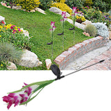 Solar Powered Flower Lights Waterproof Outdoor Solar Garden Stake Lights for Garden Patio BackyardPurple Color - Extra Image