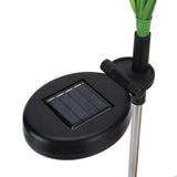 Solar Powered Flower Lights Waterproof Outdoor Solar Garden Stake Lights for Garden Patio BackyardPurple Color - Extra Image