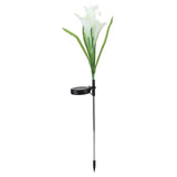 Solar Powered Flower Lights Waterproof Outdoor Solar Garden Stake Lights for Garden Patio BackyardWhite Color