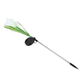 Solar Powered Flower Lights Waterproof Outdoor Solar Garden Stake Lights for Garden Patio BackyardWhite Color - Close-Up Angle