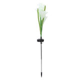 Solar Powered Flower Lights Waterproof Outdoor Solar Garden Stake Lights for Garden Patio BackyardWhite Color