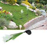 Solar Powered Flower Lights Waterproof Outdoor Solar Garden Stake Lights for Garden Patio BackyardWhite Color - Extra Image