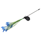 Solar Powered Flower Lights Waterproof Outdoor Solar Garden Stake Lights for Garden Patio Backyard(Blue White )