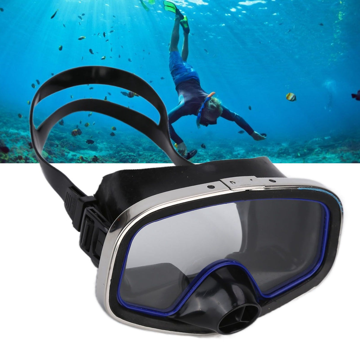 Diving Goggles High Definition Anti Collision Resistance Diving Mask for Indoor and Outdoor Water Sports