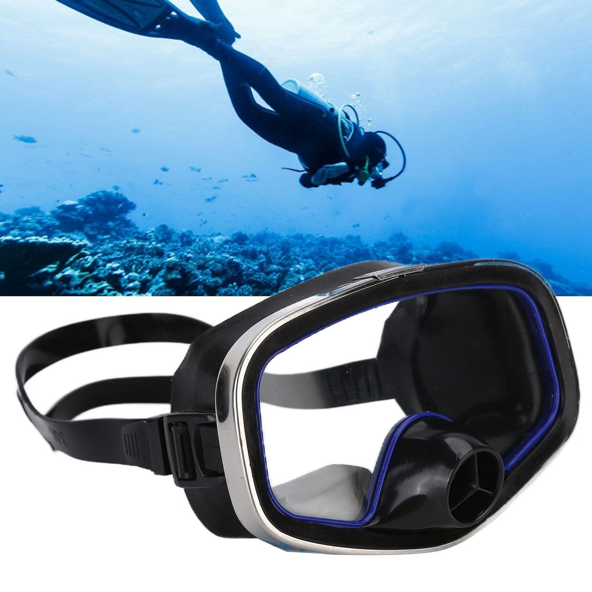 Diving Goggles High Definition Anti Collision Resistance Diving Mask for Indoor and Outdoor Water Sports