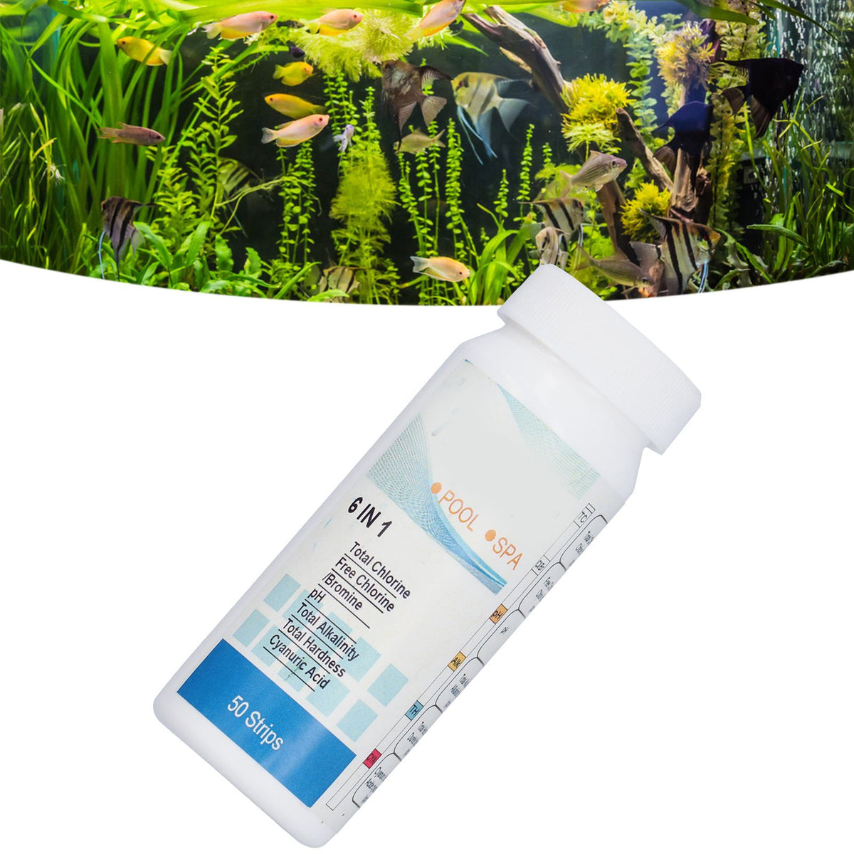 Pool Test Strips Durable Quick Portable Easy to Operate Pa Test Strips for Aquariums