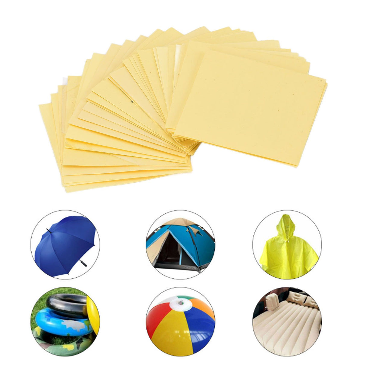 30 Pcs Self Adhesive Pool Repair Patches Kit Waterproof Repair Patches for Inflatable Pools Swimming Rings