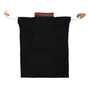 Leather Canvas Foraging Pouch Belt Fruit Picking Bag for Camping Fruit CollectingBlack