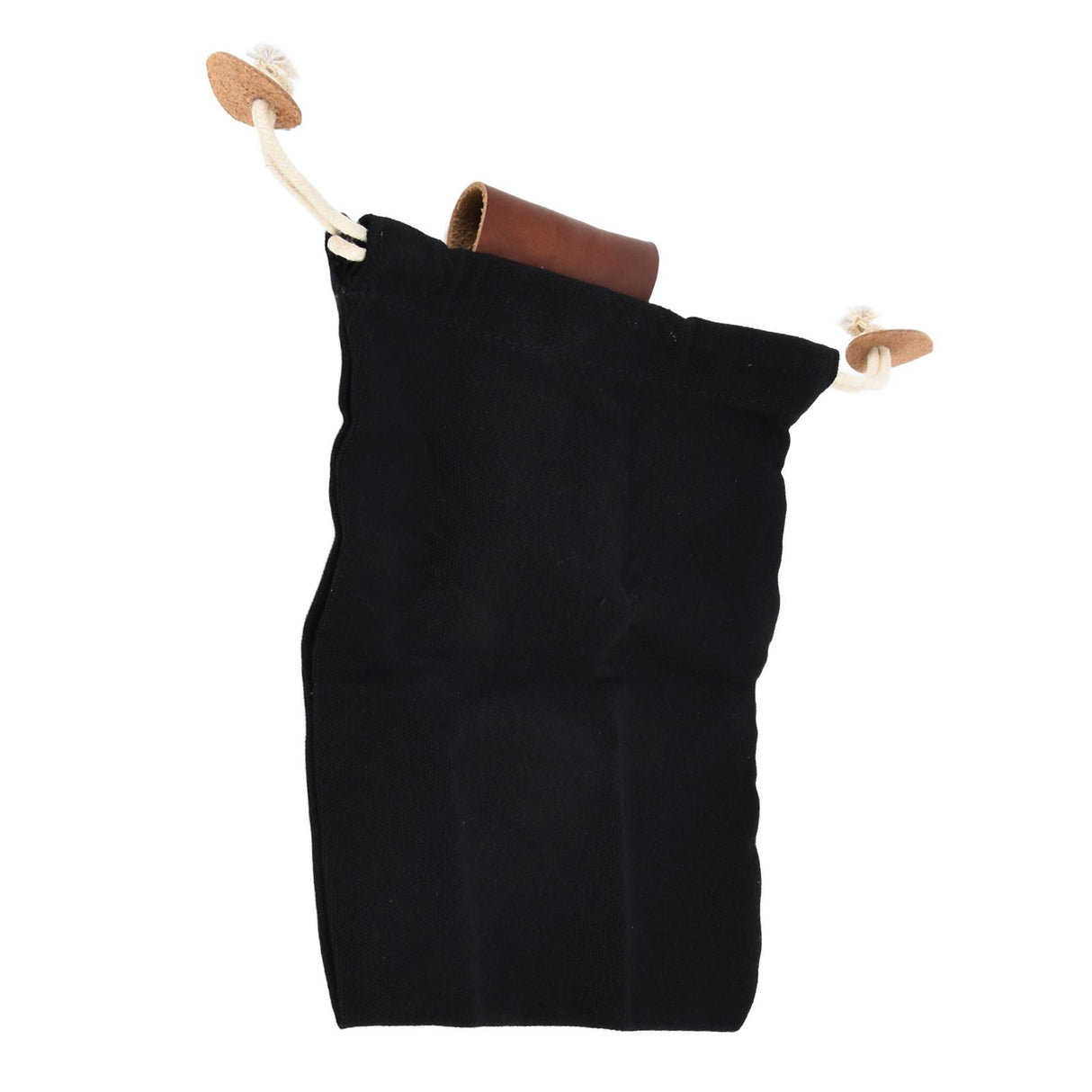 Leather Canvas Foraging Pouch Belt Fruit Picking Bag for Camping Fruit CollectingBlack