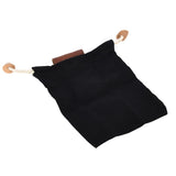 Leather Canvas Foraging Pouch Belt Fruit Picking Bag for Camping Fruit CollectingBlack - 45-Degree Angle