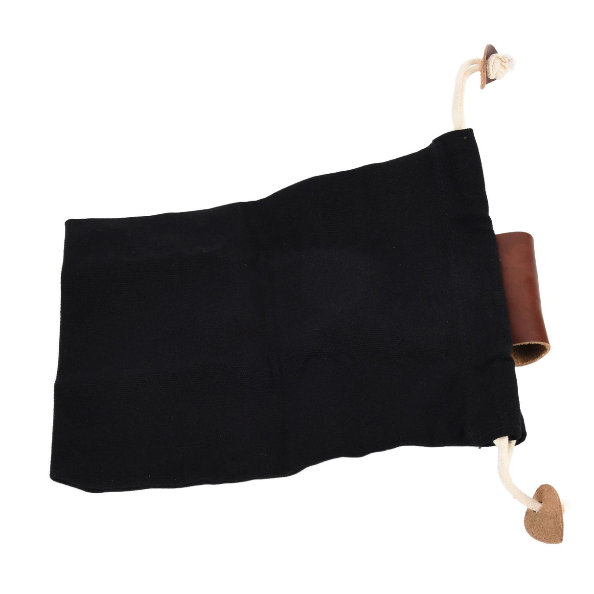 Leather Canvas Foraging Pouch Belt Fruit Picking Bag for Camping Fruit CollectingBlack