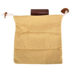 Leather Canvas Foraging Pouch Belt Fruit Picking Bag for Camping Fruit CollectingKhaki