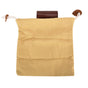 Leather Canvas Foraging Pouch Belt Fruit Picking Bag for Camping Fruit CollectingKhaki