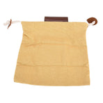 Leather Canvas Foraging Pouch Belt Fruit Picking Bag for Camping Fruit CollectingKhaki