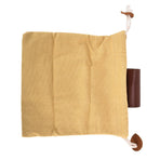 Leather Canvas Foraging Pouch Belt Fruit Picking Bag for Camping Fruit CollectingKhaki