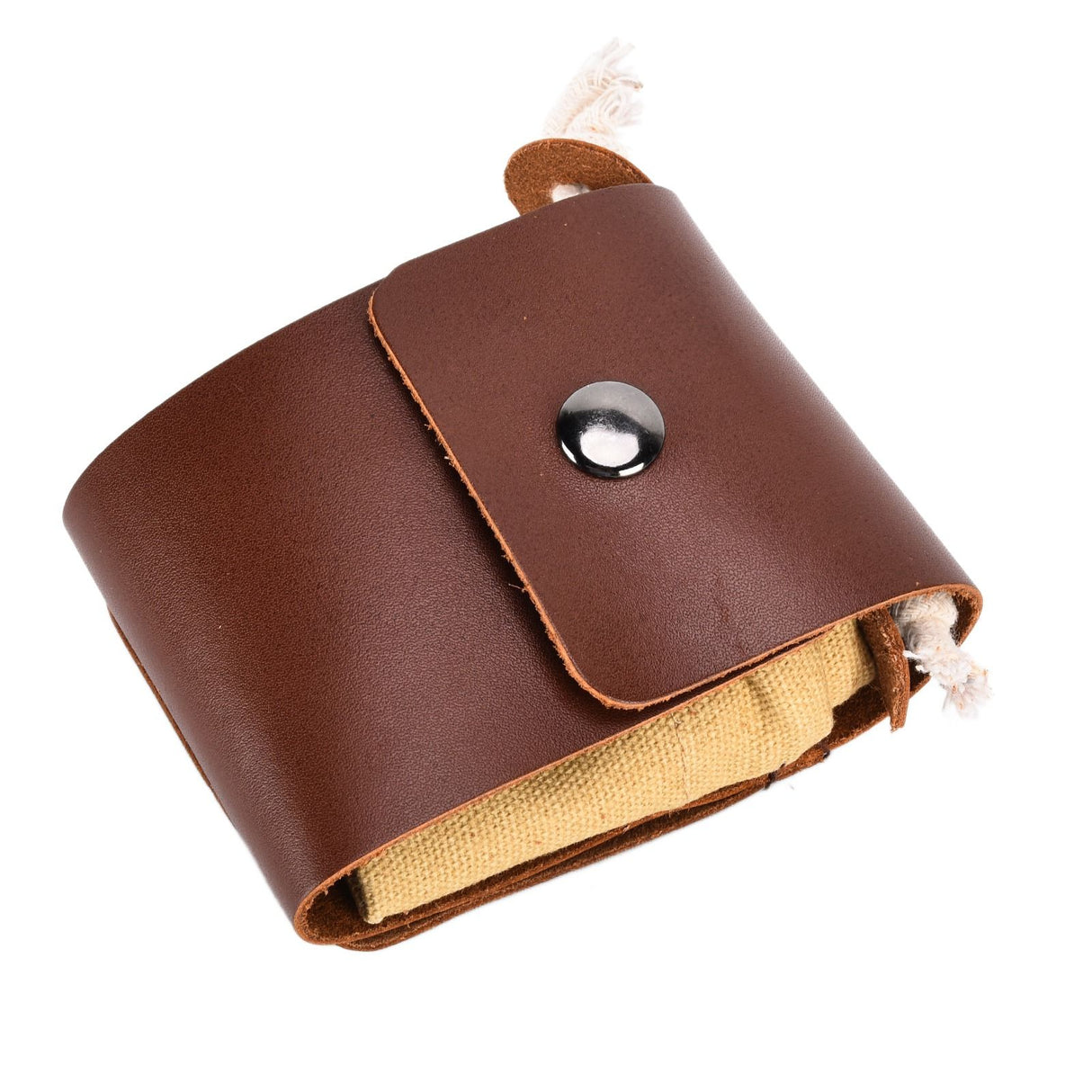 Leather Canvas Foraging Pouch Belt Fruit Picking Bag for Camping Fruit CollectingKhaki