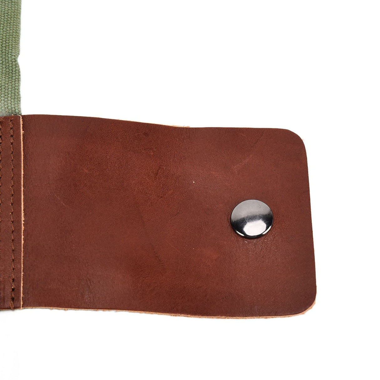 Leather Canvas Foraging Pouch Belt Fruit Picking Bag for Camping Fruit CollectingArmy Green